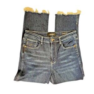 Judy Blue Jeans Women 11 High Rise Cropped Straight Stretch (W30 L25)